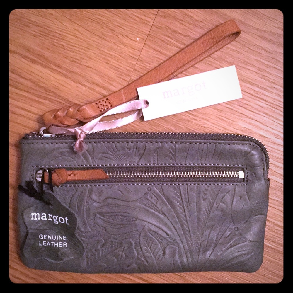 Margot Genuine Leather Wristlet Wallet